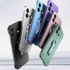 For vivo iQOO Neo8 Baking Varnish 360 Rotate Holder No Frame PC Phone Case(Silver) - 2