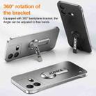 For vivo iQOO Neo8 Baking Varnish 360 Rotate Holder No Frame PC Phone Case(Silver) - 3