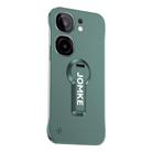 For vivo iQOO Neo9 Baking Varnish 360 Rotate Holder No Frame PC Phone Case(Green) - 1