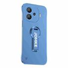 For vivo iQOO Z9 Baking Varnish 360 Rotate Holder No Frame PC Phone Case(Blue) - 1