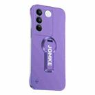 For vivo S16 Baking Varnish 360 Rotate Holder No Frame PC Phone Case(Purple) - 1