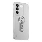 For vivo S16 Baking Varnish 360 Rotate Holder No Frame PC Phone Case(Silver) - 1