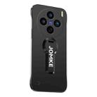 For vivo X100 Pro Baking Varnish 360 Rotate Holder No Frame PC Phone Case(Black) - 1