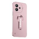 For vivo Y200 GT Baking Varnish 360 Rotate Holder No Frame PC Phone Case(Pink) - 1