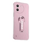 For vivo Y200i Baking Varnish 360 Rotate Holder No Frame PC Phone Case(Pink) - 1