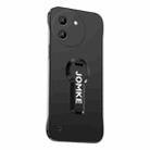 For vivo Y200i Baking Varnish 360 Rotate Holder No Frame PC Phone Case(Black) - 1