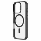 For iPhone 16 Pro Max ZGA Magsafe Frosted PC Hybrid TPU Phone Case(Black) - 1