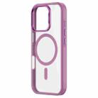 For iPhone 16 ZGA Magsafe Frosted PC Hybrid TPU Phone Case(Pink) - 1