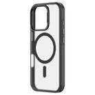 For iPhone 16 ZGA Magsafe Frosted PC Hybrid TPU Phone Case(Black) - 1