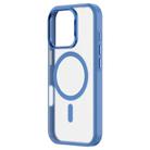 For iPhone 16 ZGA Magsafe Frosted PC Hybrid TPU Phone Case(Blue) - 1