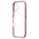 For iPhone 16 Plus ZGA Colorful Airbag Magsafe PC Hybrid TPU Phone Case(Pink) - 1