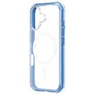 For iPhone 16 Plus ZGA Colorful Airbag Magsafe PC Hybrid TPU Phone Case(Blue) - 1