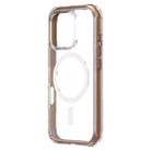 For iPhone 16 Pro ZGA Colorful Airbag Magsafe PC Hybrid TPU Phone Case(Gold) - 1