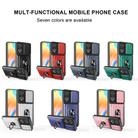 For OPPO A78 4G Global Sliding Camshield TPU+PC Phone Case with Card Slot(Rose Gold) - 2
