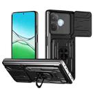 For OPPO A5 Pro 5G Global Sliding Camshield TPU+PC Phone Case with Card Slot(Black) - 1
