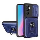 For Realme C65 4G Sliding Camshield TPU+PC Phone Case with Card Slot(Blue) - 1