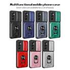 For Realme C65 4G Sliding Camshield TPU+PC Phone Case with Card Slot(Red) - 2