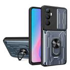 For Realme C65 4G Sliding Camshield TPU+PC Phone Case with Card Slot(Grey) - 1