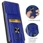 For Realme C61 / C63 Sliding Camshield TPU+PC Phone Case with Card Slot(Blue) - 3