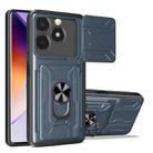 For Realme C61 / C63 Sliding Camshield TPU+PC Phone Case with Card Slot(Grey) - 1