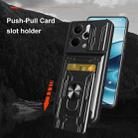 For Realme 14 5G Sliding Camshield TPU+PC Phone Case with Card Slot(Black) - 2