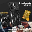 For Realme 14 5G Sliding Camshield TPU+PC Phone Case with Card Slot(Black) - 3