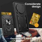 For Realme 14 Pro 5G Sliding Camshield TPU+PC Phone Case with Card Slot(Rose Gold) - 3