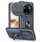 For Realme 14 Pro 5G Sliding Camshield TPU+PC Phone Case with Card Slot(Grey) - 1