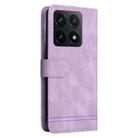 For Xiaomi 14T Skin Feel Life Tree Metal Button Leather Phone Case(Purple) - 3