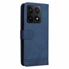 For Xiaomi 14T Skin Feel Life Tree Metal Button Leather Phone Case(Blue) - 3