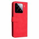 For Xiaomi 15 Skin Feel Life Tree Metal Button Leather Phone Case(Red) - 3