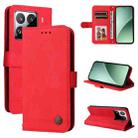 For Xiaomi 15 Pro Skin Feel Life Tree Metal Button Leather Phone Case(Red) - 1