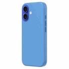 For iPhone 16 Plus ZGA Colorful Liquid Silicone Magsafe Phone Case(Blue) - 1