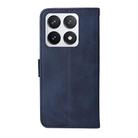 For Xiaomi 14T Pro Classic Calf Texture Flip Leather Phone Case(Blue) - 3