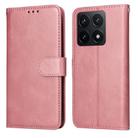 For Xiaomi 14T Classic Calf Texture Flip Leather Phone Case(Rose Gold) - 1