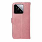 For Xiaomi 15 Classic Calf Texture Flip Leather Phone Case(Rose Gold) - 3