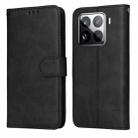 For Xiaomi 15 Pro Classic Calf Texture Flip Leather Phone Case(Black) - 1