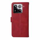 For Xiaomi 15 Pro Classic Calf Texture Flip Leather Phone Case(Red) - 3