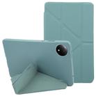 For Xiaomi Redmi Pad SE 8.7 Deformation Silicone Leather Tablet Case(Deep Green) - 1