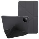 For Xiaomi Redmi Pad SE 8.7 Deformation Silicone Leather Tablet Case(Black) - 1