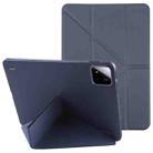 For Xiaomi Pad 7 / 7 Pro Deformation Silicone Leather Tablet Case(Dark Blue) - 1