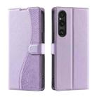 For Sony Xperia 1 VI Voltage Ultra-thin Dot Leather Phone Case(Purple) - 1