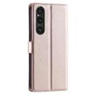 For Sony Xperia 1 VI Voltage Ultra-thin Dot Leather Phone Case(Rose Gold) - 3