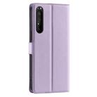 For Sony Xperia 1 IV Voltage Ultra-thin Dot Leather Phone Case(Purple) - 3