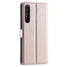 For Sony Xperia 1 IV Voltage Ultra-thin Dot Leather Phone Case(Rose Gold) - 3