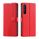 For Sony Xperia 1 IV Voltage Ultra-thin Dot Leather Phone Case(Red) - 1