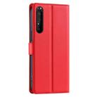 For Sony Xperia 1 IV Voltage Ultra-thin Dot Leather Phone Case(Red) - 3