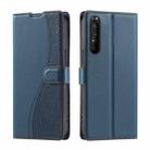 For Sony Xperia 1 IV Voltage Ultra-thin Dot Leather Phone Case(Blue) - 1