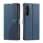 For Sony Xperia 1 III Voltage Ultra-thin Dot Leather Phone Case(Blue) - 1