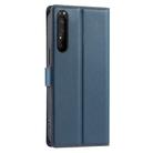 For Sony Xperia 1 III Voltage Ultra-thin Dot Leather Phone Case(Blue) - 3